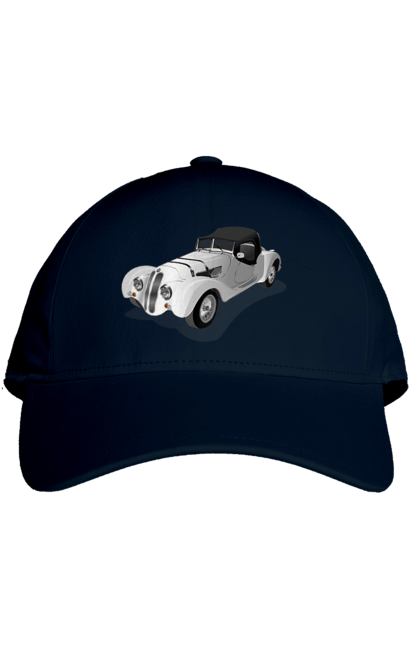 Кепка с принтом Автомобиль. Автомобиль, классика, машина, старинная машина, старинный. 2070702