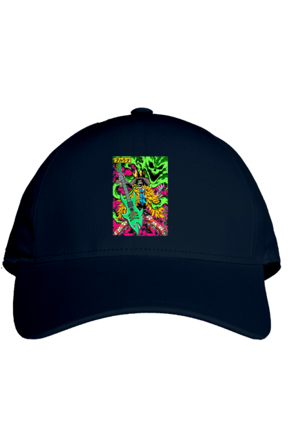 Cap with prints One Piece Brook. Anime, brook, manga, one piece, soul king, straw hat pirates. 2070702