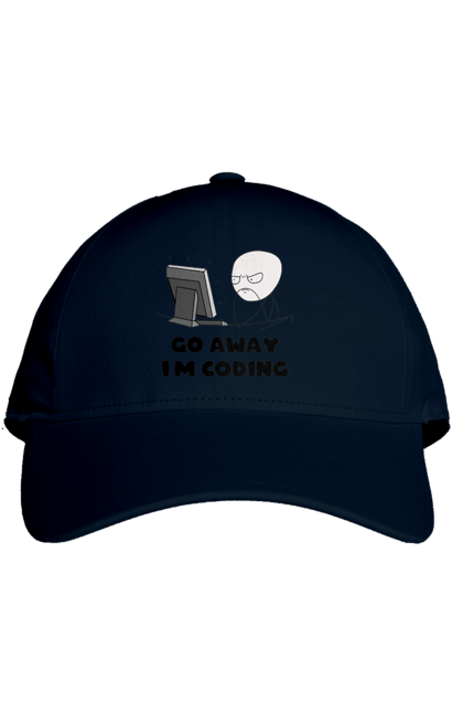 Cap with prints Go away I`m coding. Code, developer, go away, i`m coding, it specialist, java, javascript, php, programmer, python. 2070702