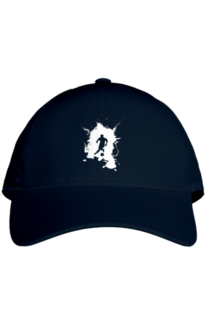 Кепка з принтом "Футбол у серці". Ворота, гол, збірна, м`яч, перемога, спорт, турнір, україна, футбол, чемпіонат. 2070702