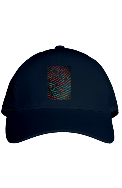Кепка з принтом "Код". Angular, c, css, html, it, javascript, jquery, php, python, react, svelt, vue, айтишник, айті, гумор, код, кодувати, прогер, програміст, програмісти, ти ж, ти ж програміст, тиж програміст. 2070702