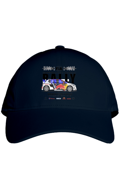 Cap with prints Red Bull Rally. Auto, automobile, car, race, rally, rally, red bull, redbull, sport. 2070702