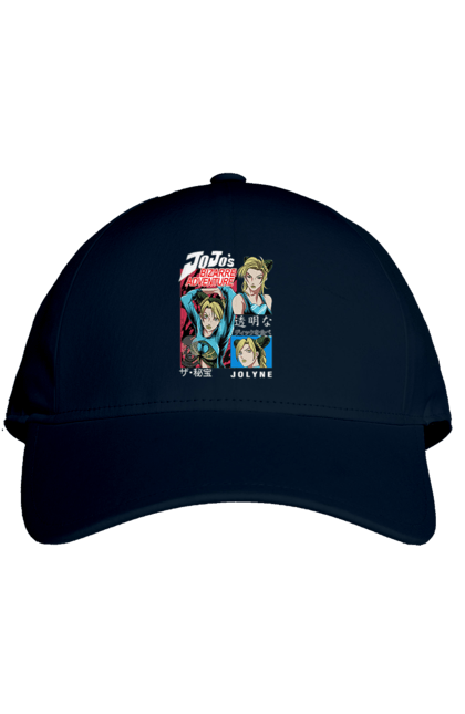 Cap with prints JOJO Jolyne Cujoh. Anime, jojo, jojo`s bizarre adventure, jojo’s bizarre adventure, jolyne cujoh, manga. 2070702