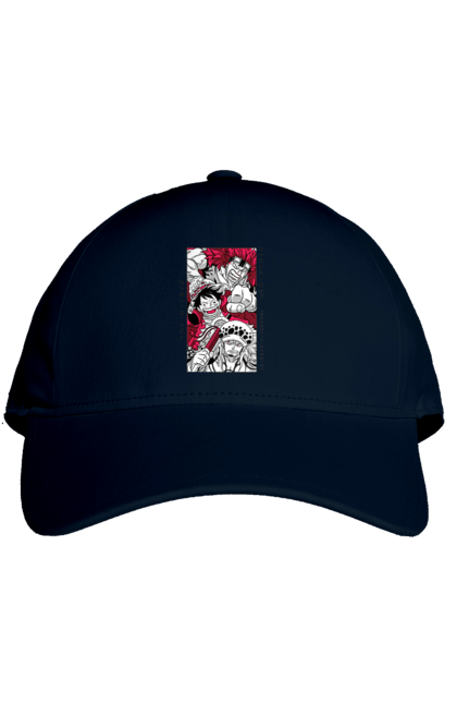 Кепка з принтом "Ван Піс Луффі". Luffy, one piece, аніме, ван піс, великий куш, луффі, манга, монки де луффі, пірати. 2070702