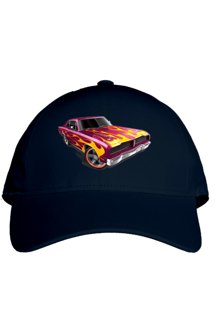 Кепка з принтом "Машина вогонь". Їзда, машина, швидкість. 2070702