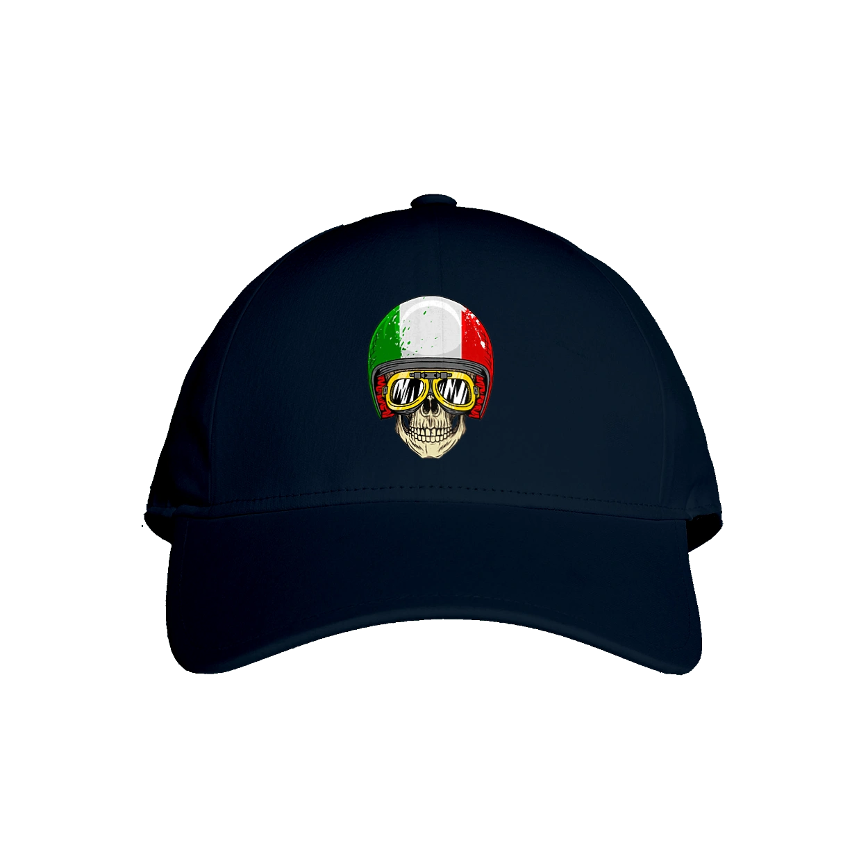 Череп в мотошоломі