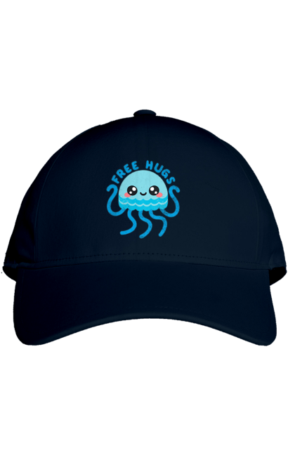 Cap with prints Octopus hugs. Children, for children, free hugs, hugs, octopus. 2070702