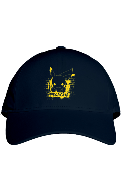 Кепка з принтом "Пікачу". Nintendo, pikachu, pokemon, аніме, гра, манга, пікачу, покемон. 2070702