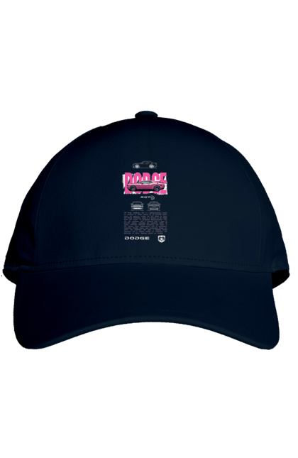 Кепка с принтом Dodge. Challenger, chrysler, dodge, автомобиль, гонка, додж, машина. 2070702
