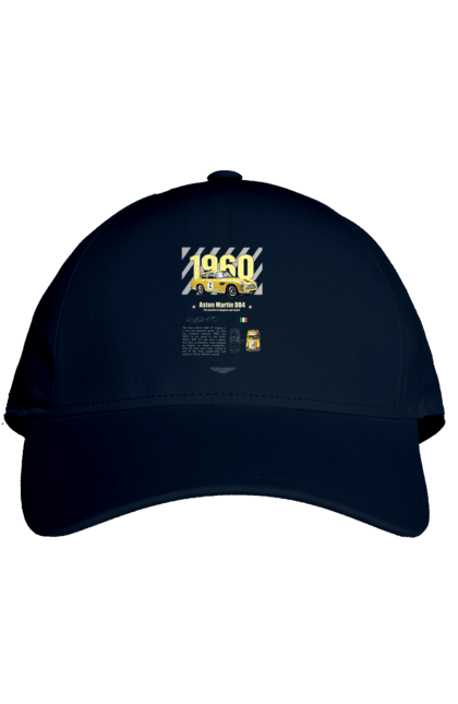 Cap with prints Aston Martin DB4. Aston martin, auto, automobile, car, db4, race, sport, sport car. 2070702