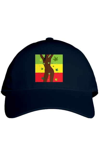 Кепка з принтом "Гола Дівчина І Конопля". Гола, конопля, курити, сиськи. 2070702