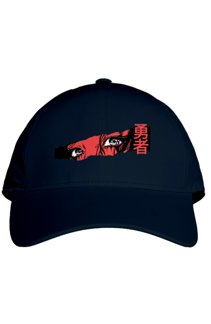 Cap with prints Anime eyes. Animation, anime, anime tv show, cartoon, cool, eyes, funny anime. 2070702