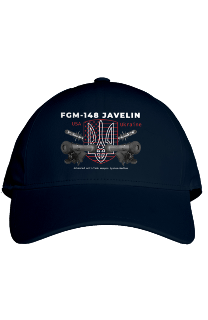 Кепка з принтом "FGM 148 Javelin". Caesar, himars, javelin, nlaw, patriot, weapon, zaluzhny. 2070702