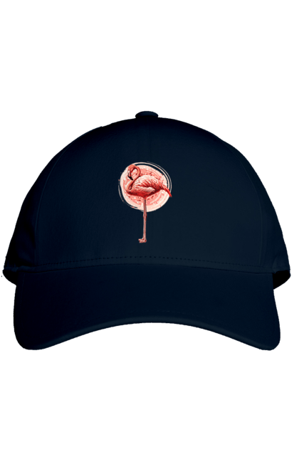 Cap with prints Flamingo Art. Animal, flamingo, pink flamingo. 2070702