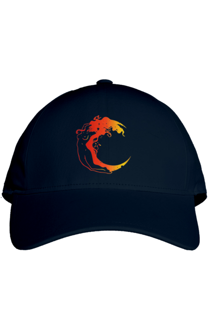 Кепка с принтом Лунная девушка. Девушка, звезды, космический, космос, луна. 2070702