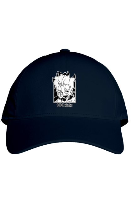 Cap with prints Dr. Stone Senku. Anime, dr. stone, ishigami, manga, senku, senku ishigami. 2070702