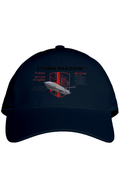 Кепка з принтом "Storm Shadow". F16, nasams, storm shadow, zuzana, гаубиця, два герби, залужний, сюзанна. 2070702