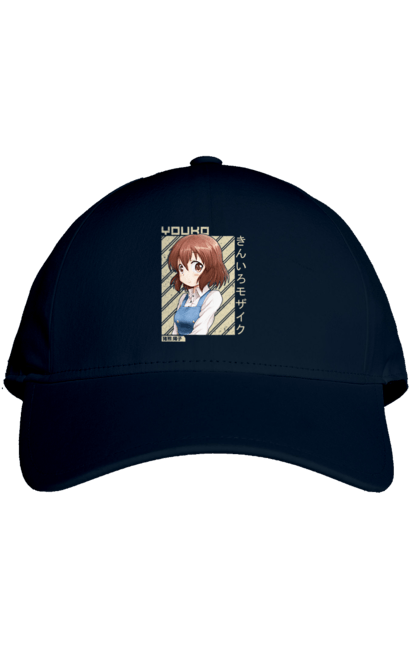 Cap with prints Kiniro Mosaic Yoko Inokuma. Anime, gold mosaic, kiniro mosaic, kinmoza, manga, yoko, yoko inokuma. 2070702