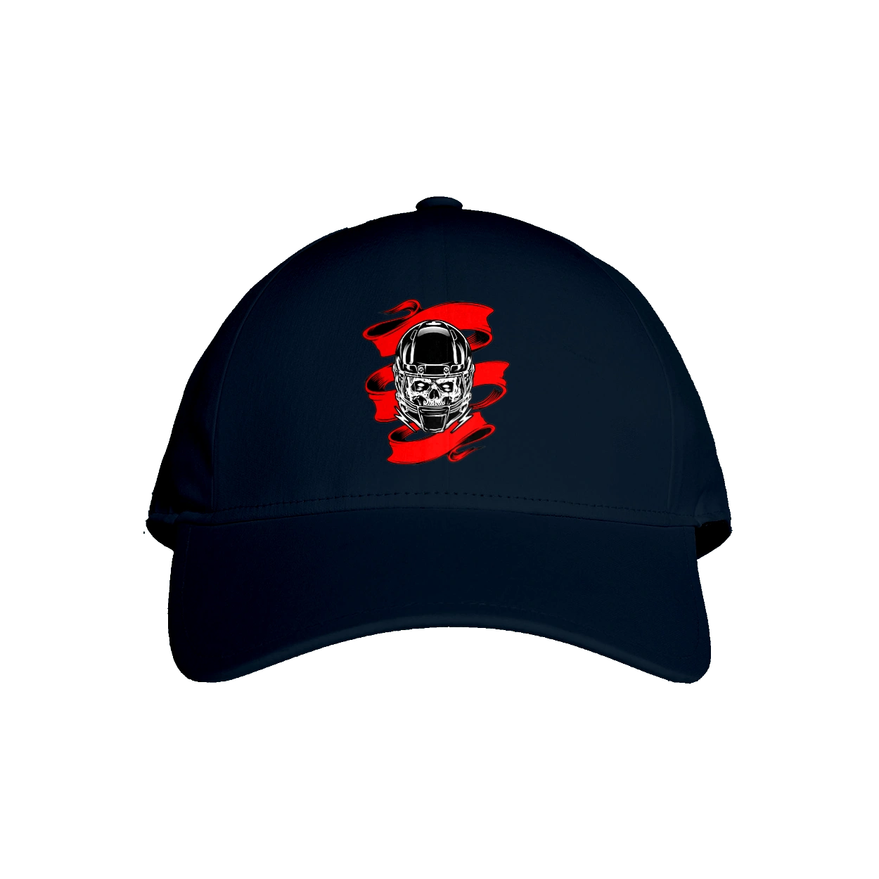 Skull in a motorcycle helmet