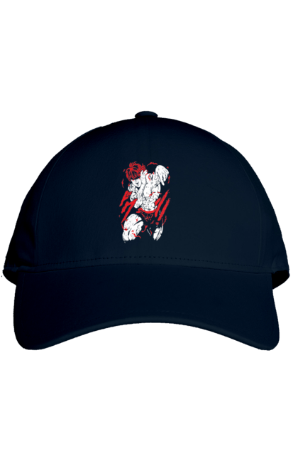 Кепка з принтом "Боєць Баки". Anime, hanma baki, manga, аніме, боєць баки, бойові мистецтва, манга, серіал. 2070702