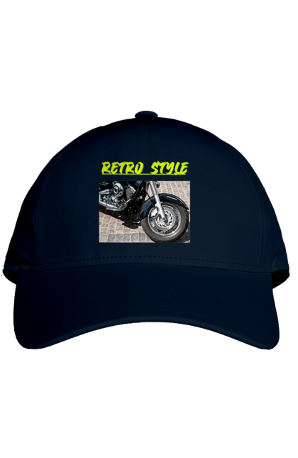 Кепка з принтом "Мото2". Байк, дорога, мотоцикл, ретро, стиль, швидкість. 2070702