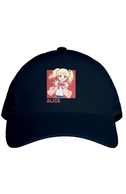 Cap with prints Kiniro Mosaic Alice Cartelet. Alice, alice cartelet, anime, gold mosaic, kiniro mosaic, kinmoza, manga. 2070702