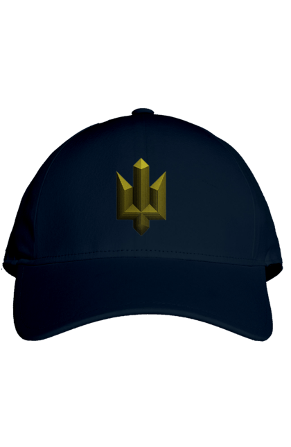 Кепка з принтом "Герб могутність". Будь мужнім, будь хоробрим, герб, ми сильні, перемога буде, слава нації, слава україні, сміливість, україна, українська сміливість. 2070702