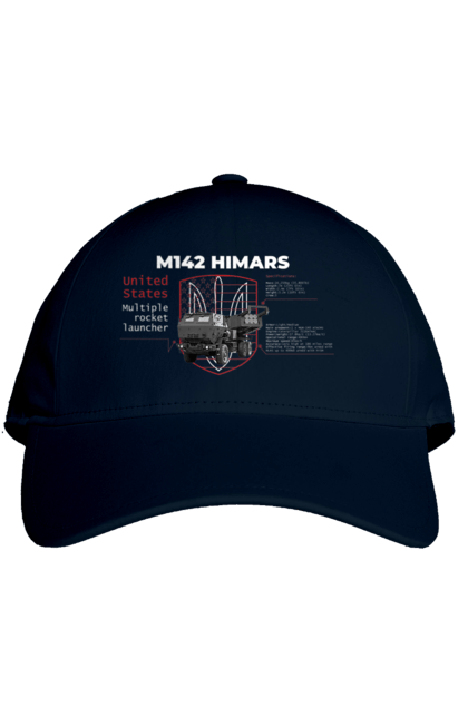 Кепка з принтом "M142 HIMARS англійська". Himars, m142 himars, залужний, зброя. 2070702
