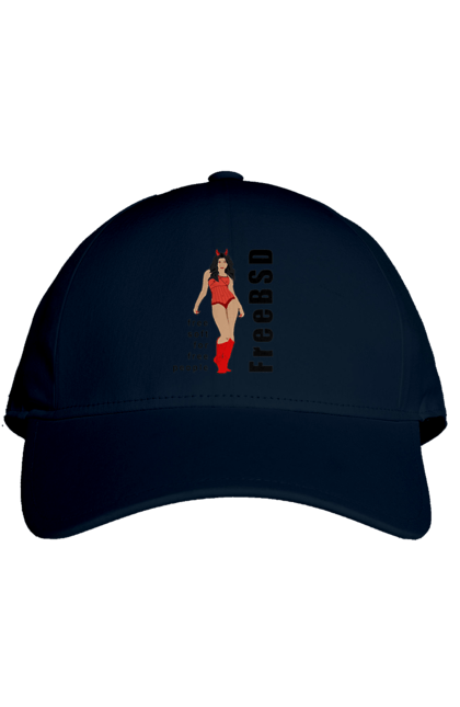 Кепка з принтом "Freebsd Для Вільних". Bsd, freebsd, unix, адміністратор, айті, айтішник, безкоштовна, безкоштовно, бестія, вільна, демон, демонесса, дівчина, для дорослих, доступність, еротика, еротична, жінка, незалежність, операційна система, ос, програміст, програмне забезпечення, свобода, сисадмін, система, системний адміністратор, софт, текст, червоний, чорний. 2070702