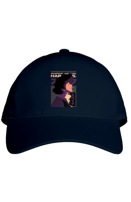 Cap with prints Cowboy Bebop Spike. Anime, cowboy bebop, spike, spike spiegel. 2070702