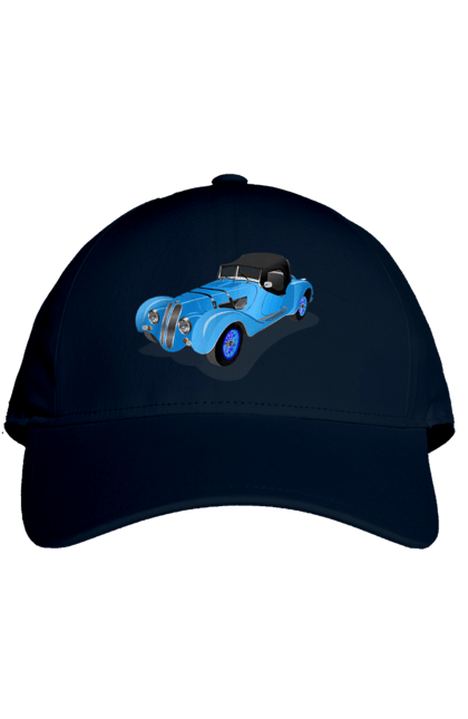 Кепка з принтом "Автомобіль". Авто, автомобиль, класика, старовинна машина, старовинний. 2070702