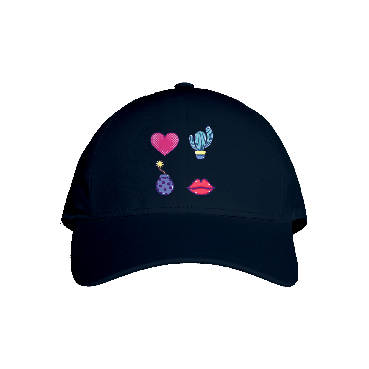 Heart, Cactus, Bomb, Lips