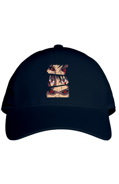 Cap with prints Naruto Uchiha. Anime, manga, naruto, sasuke, sasuke uchiha, uchiha. 2070702