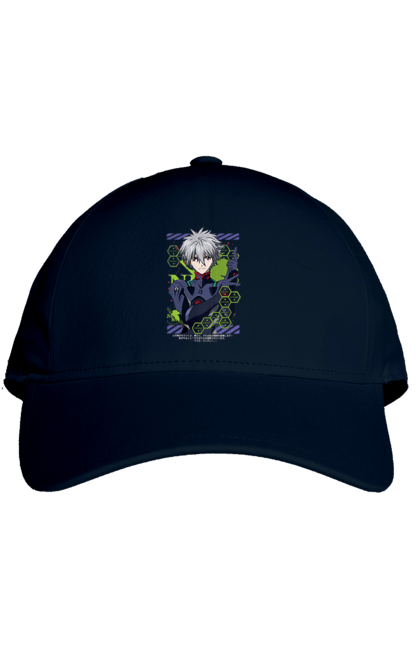 Cap with prints Evangelion Kaworu. Anime, evangelion, eve, kaworu, kaworu nagisa, manga, neon genesis evangelion, nerve, tv series. 2070702
