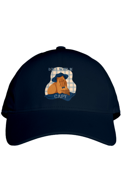 Кепка з принтом "Капібара". Capybara, водосвинка, гризун, капібара, тварина. 2070702