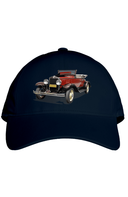 Кепка з принтом "Авто.4". Авто, професійне фото, ретро авто, фото, червона гамма барв. 2070702