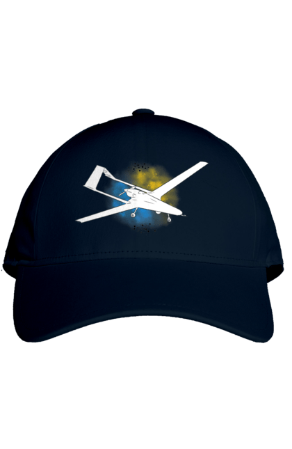 Кепка з принтом "Товариш байрактар". Акварель, байрактар, небо, славаукраїні, україна. 2070702