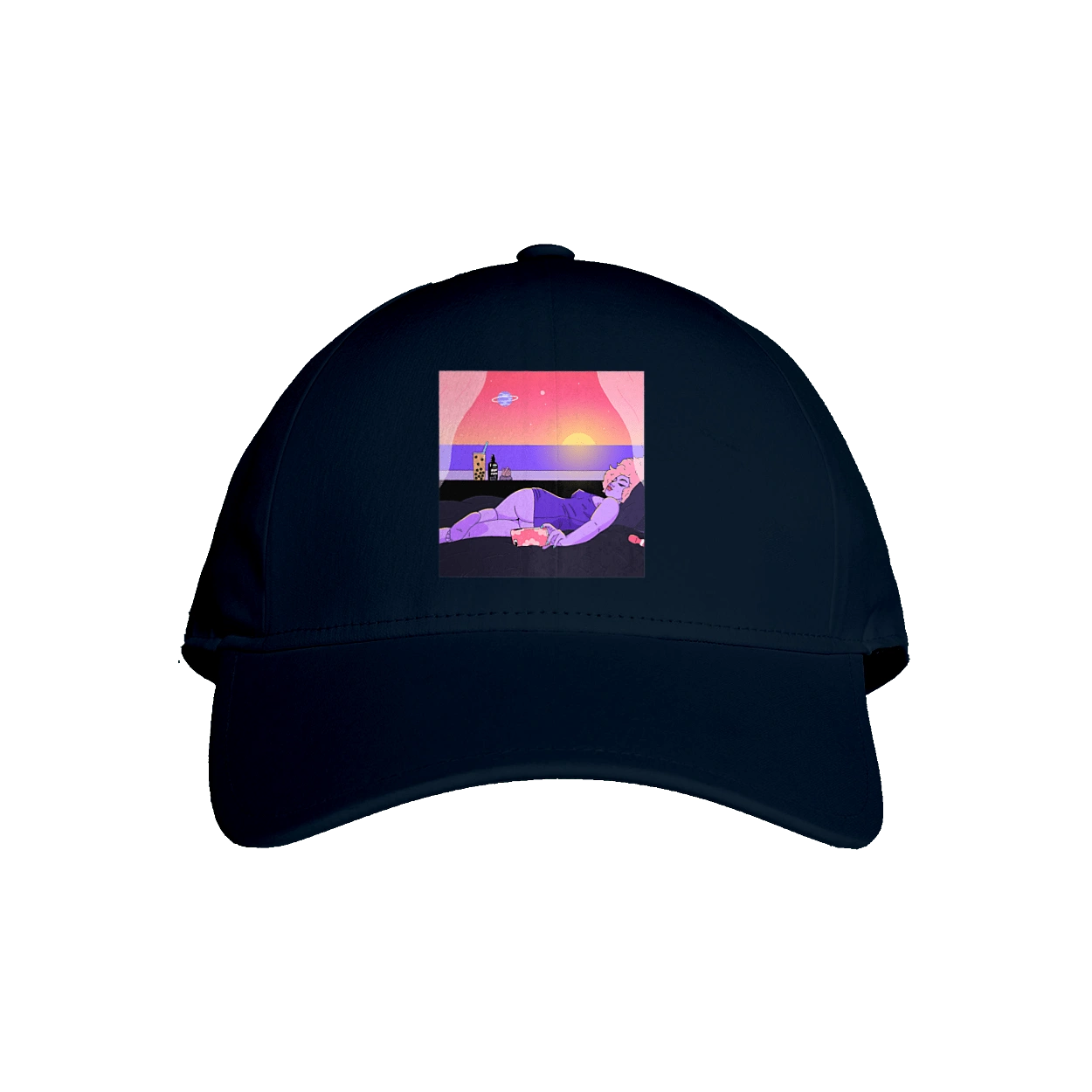 Purple Girl On Vacation