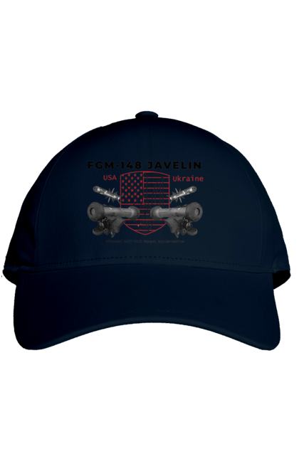 Cap with prints FGM 148 Javelin. Caesar, himars, javelin, nlaw, patriot, weapons, zaluzhny. 2070702
