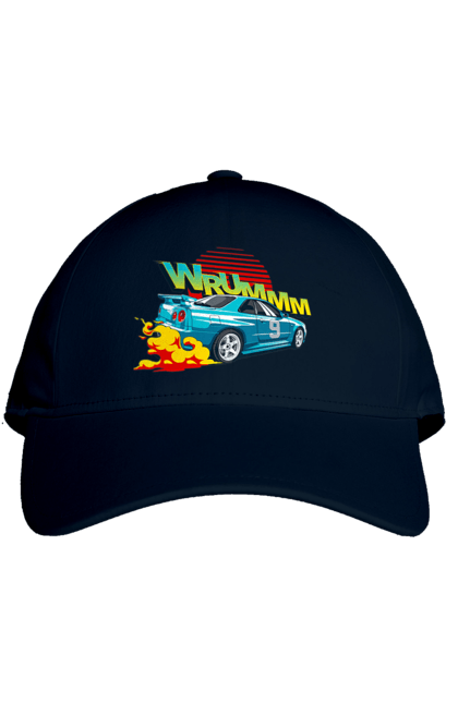 Кепка з принтом "Авто". Авто, вогонь, вулиці, денги, дрифт, спорт, спортивне авто, швидкість. 2070702