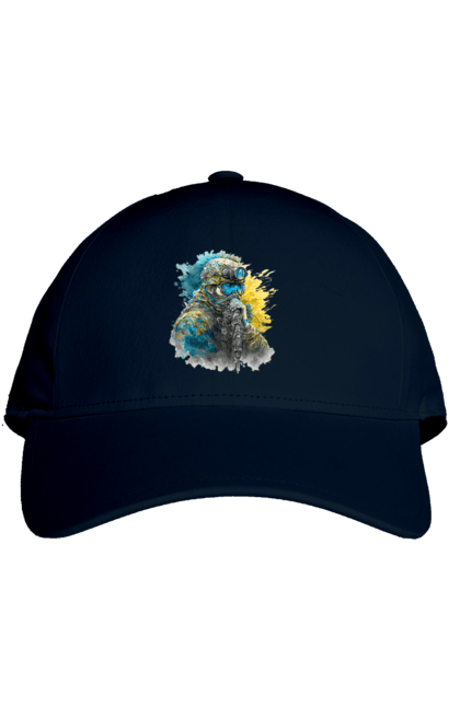 Кепка з принтом "Снайпер ЗСУ". Армія, зсу, прапор україни, символи україни, снайпер, солдат, україна. 2070702