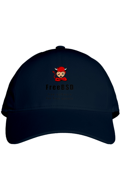 Кепка з принтом "Freebsd Для Вільних". Bsd, freebsd, unix, адміністратор, айті, айтішник, безкоштовна, безкоштовно, бестія, вільна, демон, демонесса, доступність, незалежність, операційна система, ос, програміст, програмне забезпечення, свобода, сисадмін, система, системний адміністратор, софт, текст, червоний, чорний. 2070702