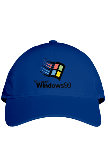 Кепка з принтом "Windows98". Angular, c, css, html, it, javascript, jquery, php, python, react, svelt, vue, айтишник, айті, гумор, код, кодувати, прогер, програміст, програмісти, ти ж, ти ж програміст, тиж програміст. 2070702