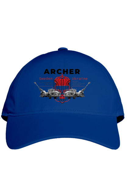 Кепка з принтом "Archer". Archer, bayraktar, caesar, himars, javelin, nlaw, patriot, weapon, zaluzhny. 2070702
