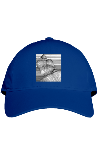 Кепка з принтом "Дівчина В Смужку". Гола, сиськи. 2070702