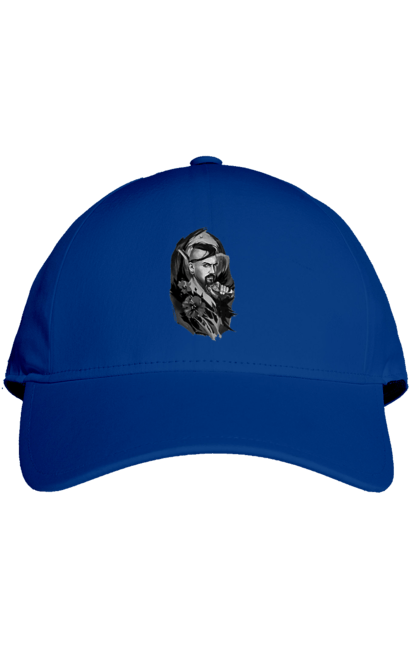 Кепка з принтом "Козак". Вуса, квітки, козак, пістолет, справжній українець, чуб. 2070702