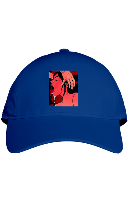 Кепка з принтом "Дівчина Смокче Зі Слиною". Секс, смоктати. 2070702