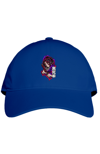 Cap with prints Demon Slayer Kokushibo. Anime, demon slayer, eternal paradise faith, kimetsu no yaiba, kokushibo, manga, nezuko, twelve kizuki, upper rank six. 2070702