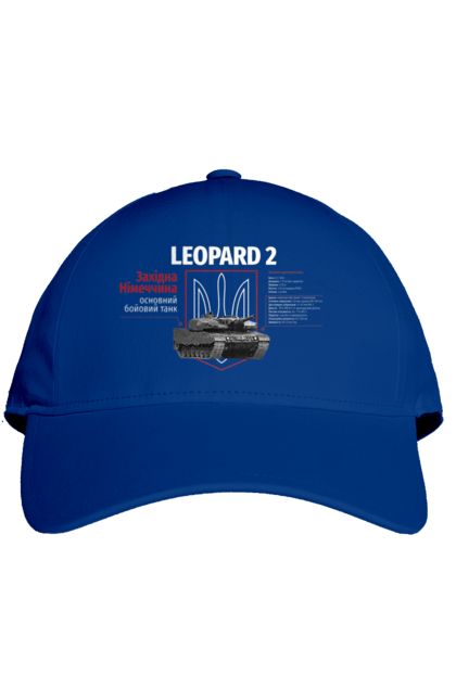 Кепка з принтом "Leopard 2". Leopard 2, залужний, зброя, танк. 2070702