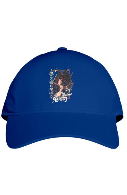 Cap with prints Demon Slayer Kokushibo. Anime, demon slayer, eternal paradise faith, kimetsu no yaiba, kokushibo, manga, nezuko, twelve kizuki, upper rank six. 2070702